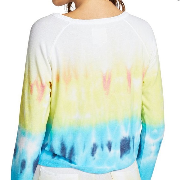 NWT Chaser Tie-dyed Cropped Sweatshirt* - Picture 2 of 5